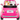 Barbie Fiat 500 med docka - rosa
