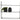 Hylla med tre hyllplan, metall/glas