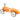 Walk-car i metall - orange vintage