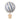 Ballong, 20 cm, puderblå